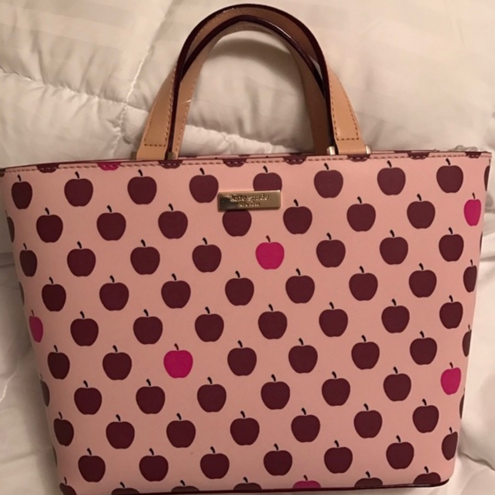 KATE SPADE ♠️ PINK n PURPLE APPLE 🍎 tote Authentic 🍎🍎🍎